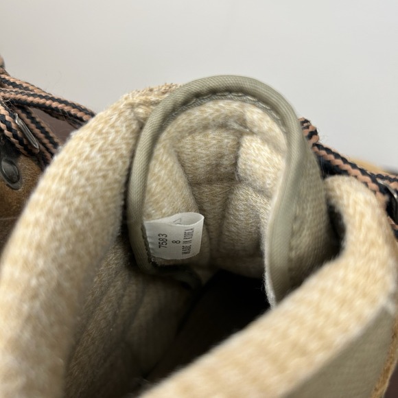 Vasque Boots Womens Sz 8 Hiking Lace Up Ankle Bootie 7583 Brown Suede Comfort - Picture 8 of 13